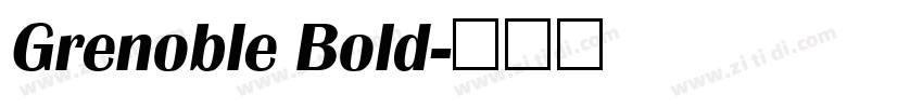 Grenoble Bold字体转换
